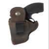 Barsony Brown Leather Ambidextrous 360Carry 12 Option Holster for Kimber K6S DASA 3" view 3