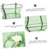 GOOHOCHY 3pcs Mesh Fishing Net Durable Crab Lobster Catching Tool Large Green Fishing Accessory for Outdoor Use Portable and Easy to Store view 4
