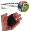 SUPVOX 5pcs Archery Rubber Blunt Point Arrowheads for Stump Small Game Hunting Safe for Archery Training Arrow Target Practice Tips view 3