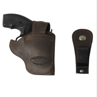 Barsony Brown Leather Ambidextrous 360Carry 12 Option Holster for Rock Island AL9.0 3"
