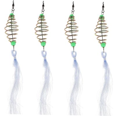 SUPVOX 4pcs Trap Netting for Freshwater Fishing Durable Fishing Accessories with Reinforced Bottom Unique Design for Improved Safety and Easy Throwing