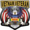 Air Force Vietnam Veteran Decal USA Flag Eagle Military ProSticker 263 (6") view 1