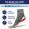 SB SOX - 2 Pairs Plantar Fasciitis Relief Socks (Nude, Medium + Gray, Medium) view 3