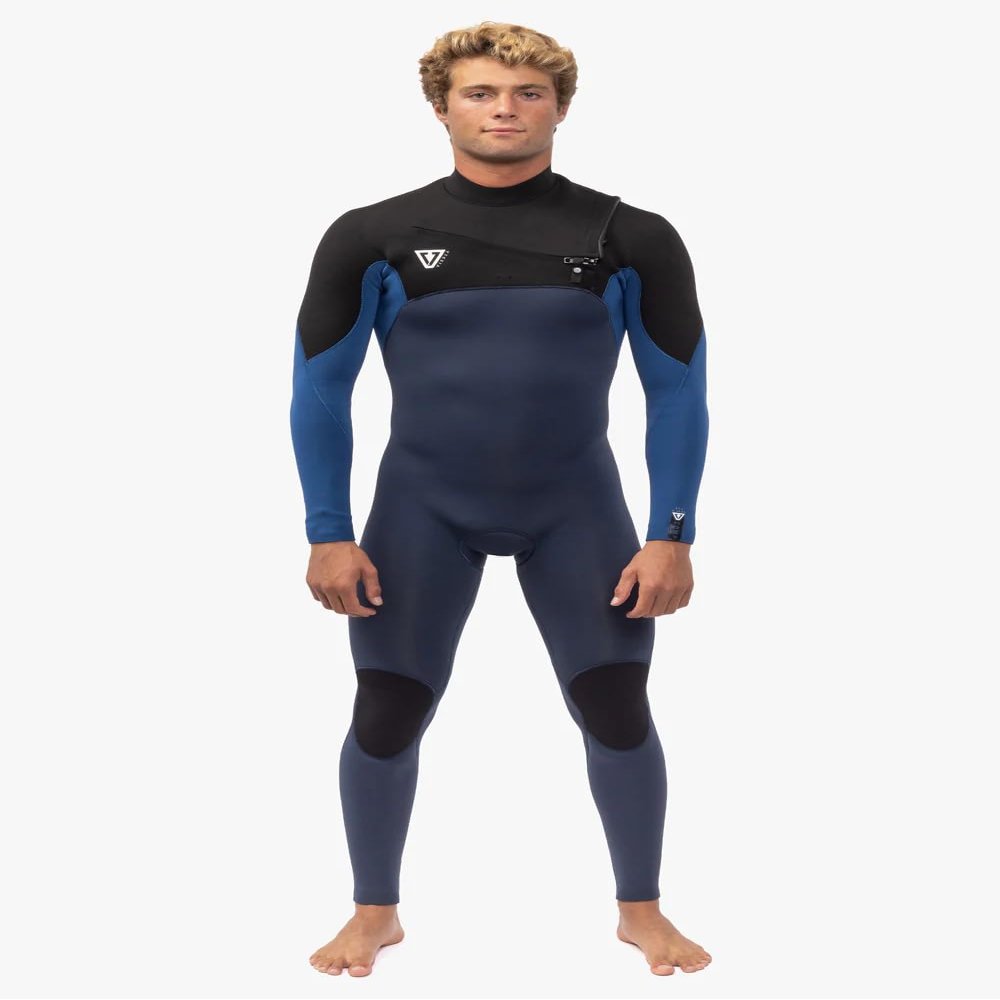 7 Seas Comp 3-2 Full Chest Zip Wetsuit Harbor Blue L