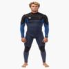 7 Seas Comp 3-2 Full Chest Zip Wetsuit Harbor Blue L view 2