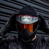 Maddog HK Army HSTL Paintball Airsoft Mask Goggle System | Replaceable Thermal Dual-Pane Anti Fog Lens | Adjustable Full-Face Safety Certified Protection - Black with Fire Lens view 2