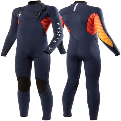 7 Seas Boys Shredder 3-2 Full Chest Zip Wetsuit Navy 8