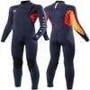 7 Seas Boys Shredder 3-2 Full Chest Zip Wetsuit Navy 8 view 1