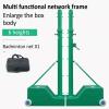 MENUBWPP Volleyball net Steel Volleyball/Badminton Stand Badminton Net with Stand Heavy Duty Can Play Tennis, Pickleball Etc(Style2) view 2