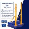 MENUBWPP Volleyball net Volleyball/Badminton Stand with Increase Stable Base,Portable Wheels Indoor & Outdoor Use Indoor Gym(Style 5) view 2