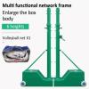 MENUBWPP Volleyball net Steel Volleyball/Badminton Stand Badminton Net with Stand Heavy Duty Can Play Tennis, Pickleball Etc(Style4) view 2