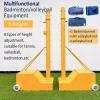 MENUBWPP Volleyball net Volleyball/Badminton Net Wheeled&Weighted Base with Nylon Nets Backyard Games 1.55M-7.9FT Outdoor Training(Yellow,Style5) view 2