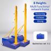 MENUBWPP Volleyball net Portable Badminton Net Volleyball/Badminton Stand with Stable Base with Wheels 6 Height adjustments(Style2) view 2