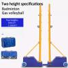 MENUBWPP Volleyball net Gas Volleyball/Badminton Outdoor with Stable Base with Wheels Heavy Duty Badminton Combo Set Two Height view 3