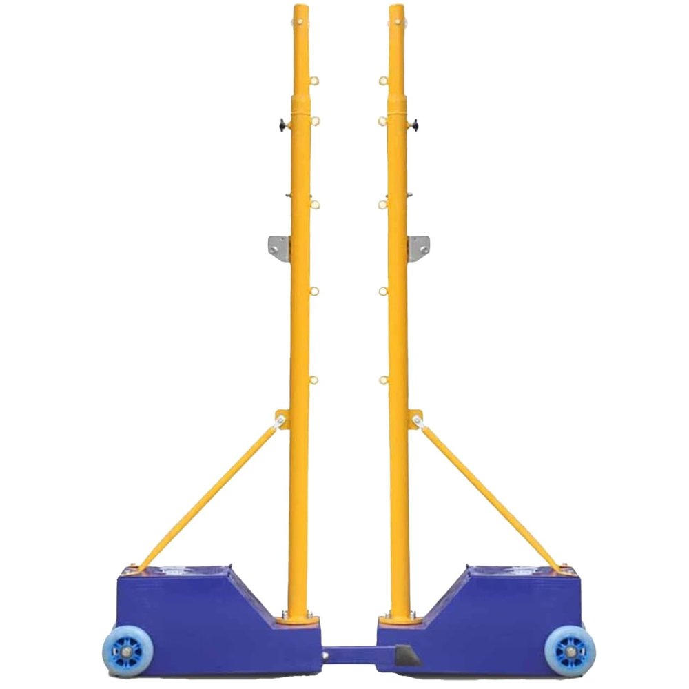 MENUBWPP Volleyball net Volleyball/Badminton Multifunctional Net with Heavy Stable Fillable Base & Wheels Outdoor Training