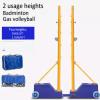 MENUBWPP Volleyball net Volleyball/Badminton Multifunctional Net with Heavy Stable Fillable Base & Wheels Outdoor Training view 2
