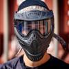 Maddog HK Army HSTL Paintball Airsoft Mask Goggle System | Replaceable Thermal Dual-Pane Anti Fog Lens | Adjustable Full-Face Safety Certified Protection - Black with Clear Lens view 2