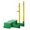 MENUBWPP Volleyball net 8 Height Positions Outdoor Volleyball Net and Poles with Stable BaseMetal Pulley Hand Cranked Tightener (Size : Style2) view 1