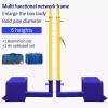 MENUBWPP Volleyball net Volleyball/Badminton Net Portable Volleyball Net Height Between 1.55M/5FT and 2.43M/7.9FT Adjust(Style 3) view 2