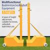 MENUBWPP Volleyball net Volleyball/Badminton Net Wheeled&Weighted Base with Nylon Nets Backyard Games 1.55M-7.9FT Outdoor Training(Yellow,Style1) view 2