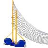 MENUBWPP Volleyball net Volleyball/Badminton Stand with Increase Stable Base,Portable Wheels Indoor & Outdoor Use Indoor Gym(Style 2) view 1