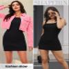 SHAPERIN Shaper Dress Built in Shapewear Sexy Square Neck Sleeveless Bodycon Summer Mini Tank Dress for Women Black M view 4