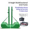 MENUBWPP Volleyball net Volleyball/Badminton Stand with Stable Base Volleyball Net for Backyard 8 Heights 5ft - 7.9ft(Style4) view 2