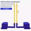 MENUBWPP Volleyball net Volleyball/Badminton Net Portable Volleyball Net Height Between 1.55M/5FT and 2.43M/7.9FT Adjust(Style 1) view 2