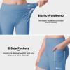 ANIVIVO Girls' 4" Volleyball Biker Dance Shorts - Youth Spandex Yoga Shorts Kids Athletic Running Compression Shorts with Pockets(Blue 8-9) view 3