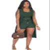 Batehif Women's 3 Piece Shorts Lounge Set Airport Travel Vacation Outfits Matching Casual Cardigan and Vest view 1