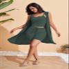 Batehif Women's 3 Piece Shorts Lounge Set Airport Travel Vacation Outfits Matching Casual Cardigan and Vest view 4