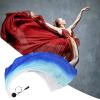1/2 Colorful Silk Poi Flags - Single Spinniing Poi Ball, Silk Veil 3 Yards Half | Practice Flag Scarf Poi Streamer, Belly Dance Flowy Silk, National Dance Artificial Silk Veil for Fans view 3