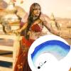 1/2 Colorful Silk Poi Flags - Single Spinniing Poi Ball, Silk Veil 3 Yards Half | Practice Flag Scarf Poi Streamer, Belly Dance Flowy Silk, National Dance Artificial Silk Veil for Fans view 4