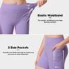 ANIVIVO Girls' 4" Volleyball Biker Dance Shorts - Youth Spandex Yoga Shorts Kids Athletic Running Compression Shorts with Pockets(Lightpurple 8-9) view 3