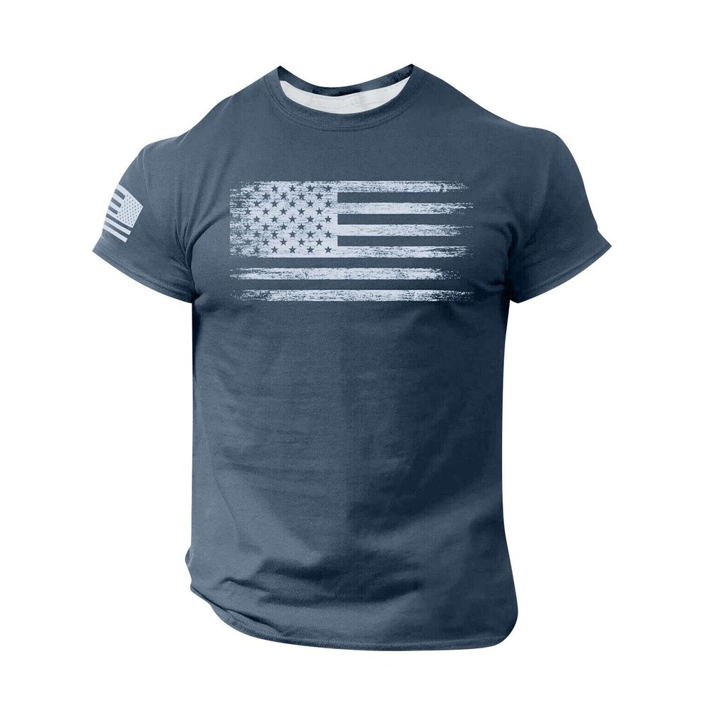Pump Cover American Flag Shirts for Men Mens Graphic Tshirt Gym Workout Shirts American Flag Shirt Mens Graphic T-Shirts Cool Tshirts for Men