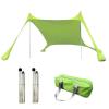 RUEHALF Outdoor Beach Tent Sun Shelter Camping Shades Tents Windproof One-Piece Beach Canopy Tents UPF50+ Portable Family Tent (Size : Green) view 1