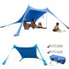 RUEHALF Outdoor Beach Tent Sun Shelter Camping Shades Tents Windproof One-Piece Beach Canopy Tents UPF50+ Portable Family Tent (Size : Green) view 3