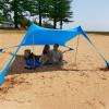 RUEHALF Outdoor Beach Tent Sun Shelter Camping Shades Tents Windproof One-Piece Beach Canopy Tents UPF50+ Portable Family Tent (Size : Green) view 4
