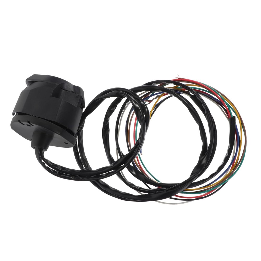 BUGUUYO Way Round Trailer Socket Wiring Connector Flexible Flat Cable for Easy Installation Essential Trailer Accessory for Performance
