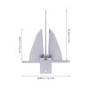 Portable Galvanized Anchor Kit, Boat Anchor Kit, Boat Hook Kit, Marine Anchor for Boat Mooring on The Beach (13 lbs-5/16) view 4