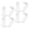 MUSISALY 4pairs Acrylic Baseball Bat Mount Holder Durable Display Stand for Bats Stylish Storage for Baseball and Softball Collectors Design with Smooth Finish