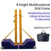 MENUBWPP Volleyball net Volleyball/Badminton Net 8 Height Adjustments Backyard Heavy Duty Badminton Set PU Silent Tire(Style1) view 2
