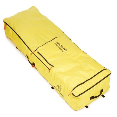Fjellpulken Sleeper 200 SF - Waterproof Outdoor Sleeping Gear Storage with Adjustable Seating, Insulation, and Easy Attachment for Camping Adventures, Camping and Hiking - Yellow