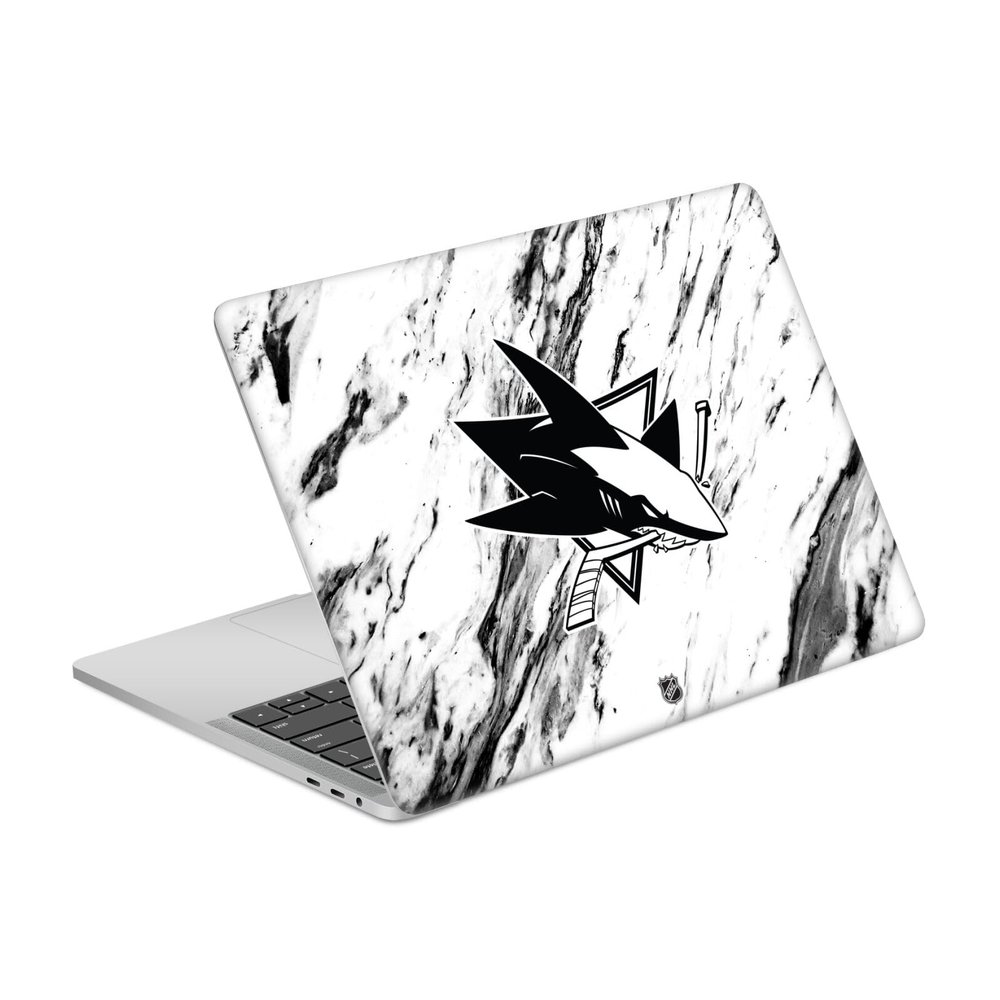 Head Case Designs Officially Licensed NHL Marble San Jose Sharks Vinyl Sticker Skin Decal Cover Compatible with MacBook Pro 13.3" A1708