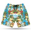 228CLOSET Hawaii Girl Men's Swim Trunks - Hula Dancer Hawaiian Shorts for Men, Men's Summer Bathing Shorts Set 25 Size S view 1