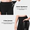 ANIVIVO Girls' 4" Volleyball Biker Dance Shorts - Youth Spandex Yoga Shorts Kids Athletic Running Compression Shorts with Pockets(Black 7-8) view 3