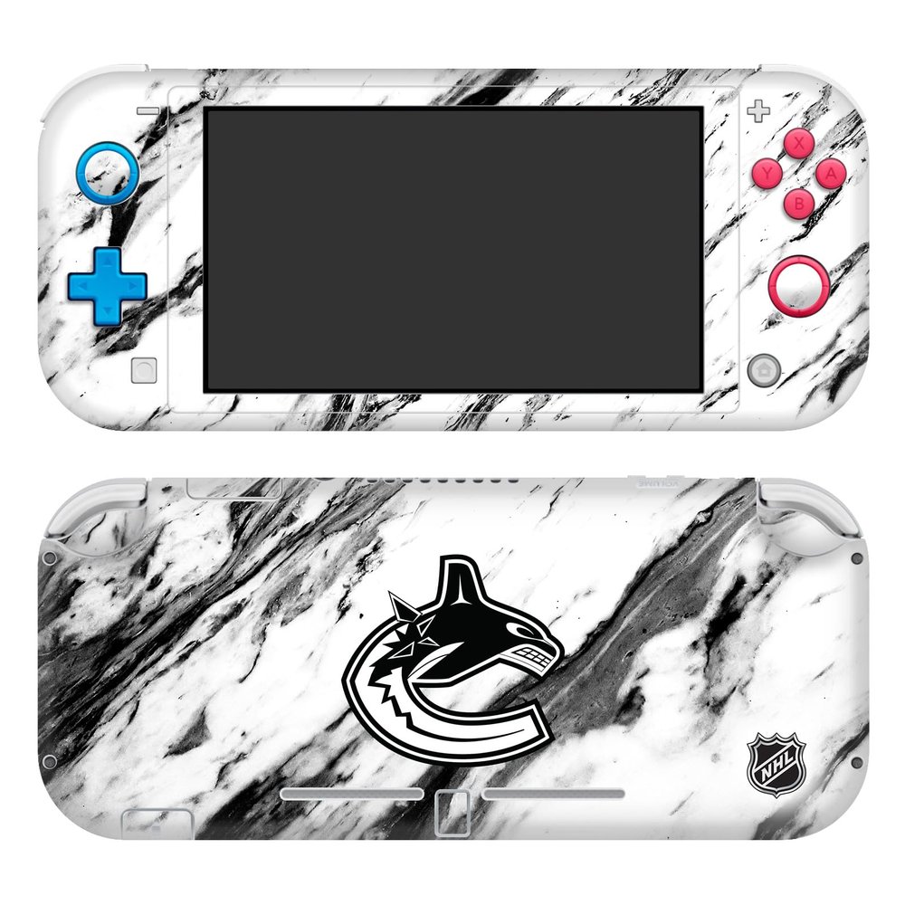 Head Case Designs Officially Licensed NHL Marble Vancouver Canucks Vinyl Sticker Gaming Skin Decal Cover Compatible With Nintendo Switch Lite