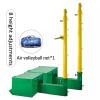 MENUBWPP Volleyball net 8 Height Positions Outdoor Volleyball Net and Poles with Stable BaseMetal Pulley Hand Cranked Tightener(Style5) view 2