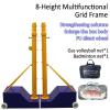 MENUBWPP Volleyball net Volleyball/Badminton Net 8 Height Adjustments Backyard Heavy Duty Badminton Set PU Silent Tire(Style4) view 2