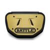 Battle Sports Novelty Football Back Plate  Hard Shell Lower Back Protector with Contoured Foam for High-Impact Protection - Youth, Gold Diamond view 2
